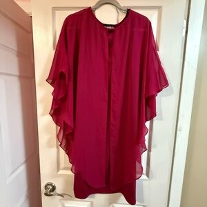Glamour Fuchsia Chiffon Blouse